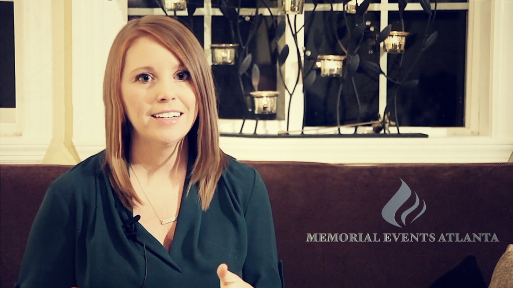 Mandy talks about her father's funeral at Memorial Events Atlanta